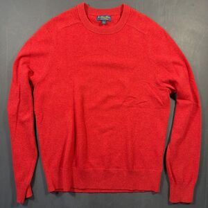 Brooks Brothers 3-ply cashmere, Scotland, Large, red